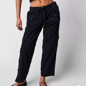 Free People Tahiti Cargo Pants Black Size M